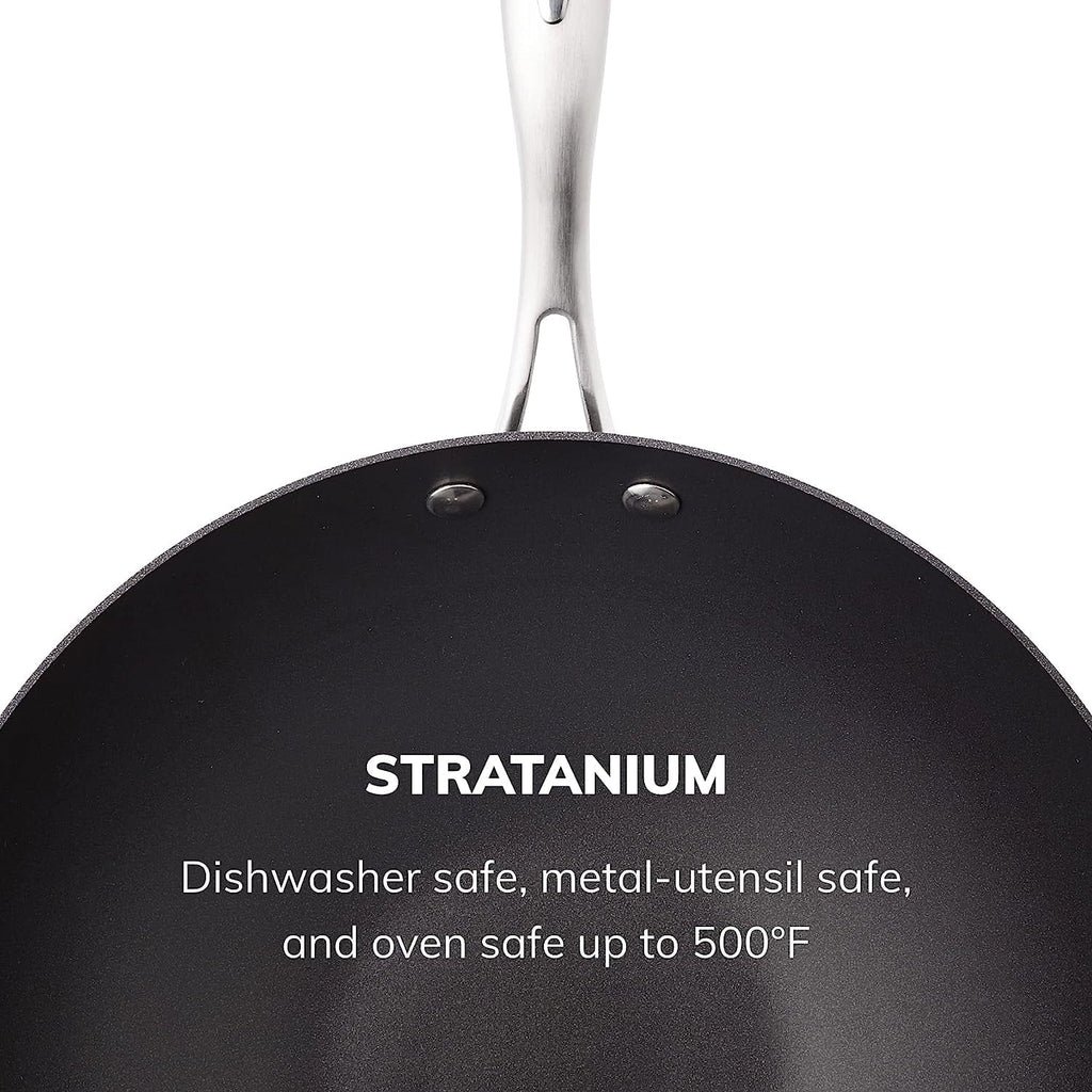 Wok Inch Cast Black ScanPan Aluminum 12.5
