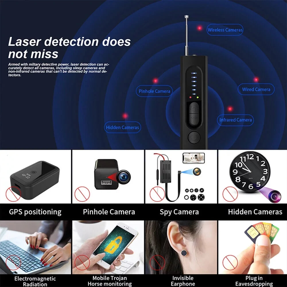 '- Gear Signal Camera Anti-spy Audio Detector JahyElec Hidden Detection Device Smart