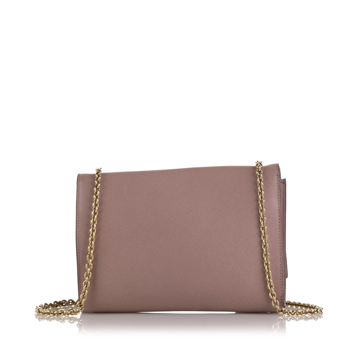 Unisex Authenticated Calf Pink Bag (Good) Ferragamo Leather Pre-Owned Ginny Vara Crossbody Small Crossbody