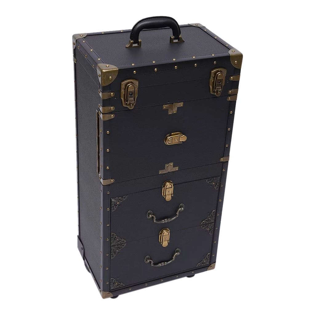 Holder Box Stylist Aiqidi Tool Barber with Train Trolley Lockable Makeup Salon Beauty Hairdressing Luggage Cosmetic Case Travel Organizer Hair Rolling Dryer