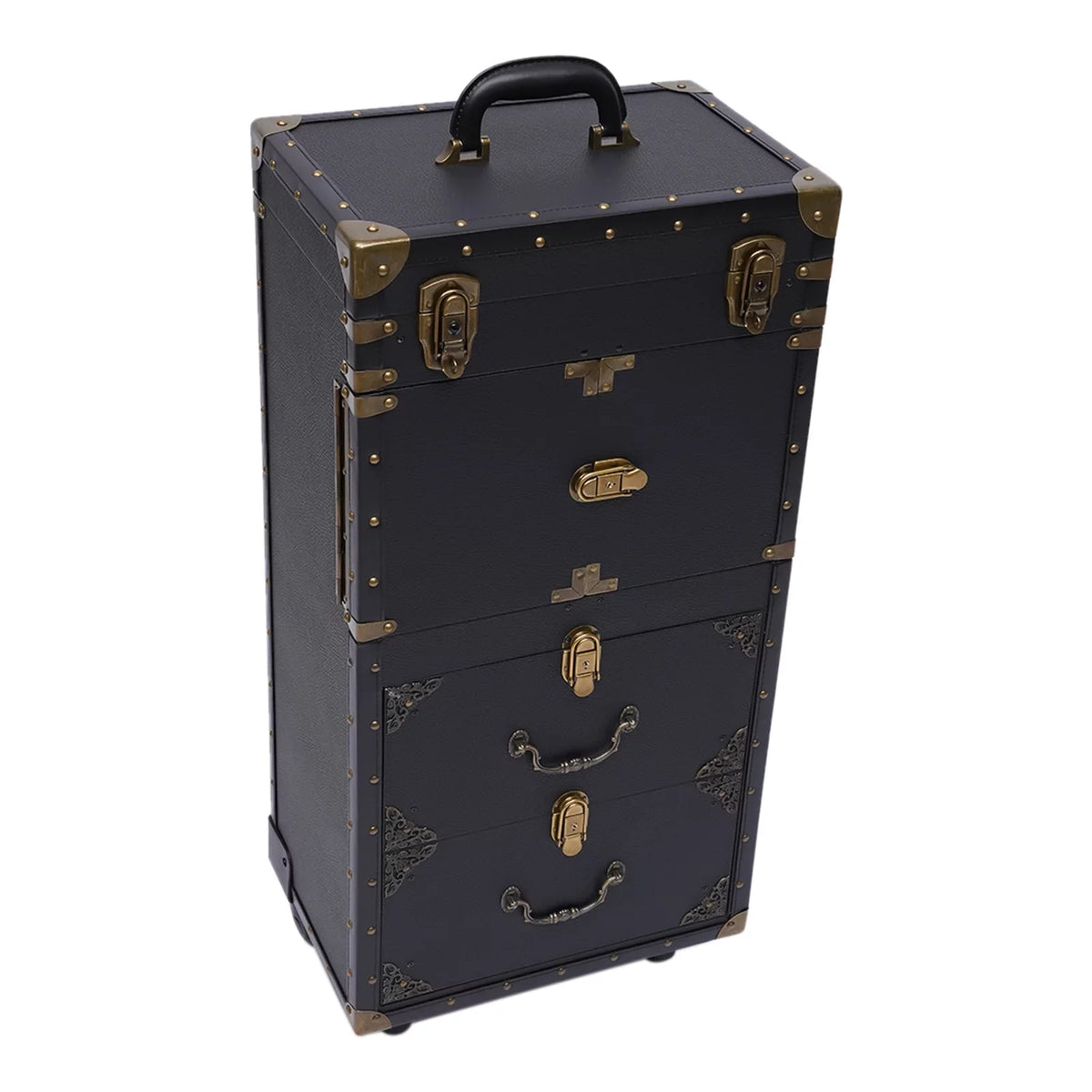 Holder Box Stylist Aiqidi Tool Barber with Train Trolley Lockable Makeup Salon Beauty Hairdressing Luggage Cosmetic Case Travel Organizer Hair Rolling Dryer