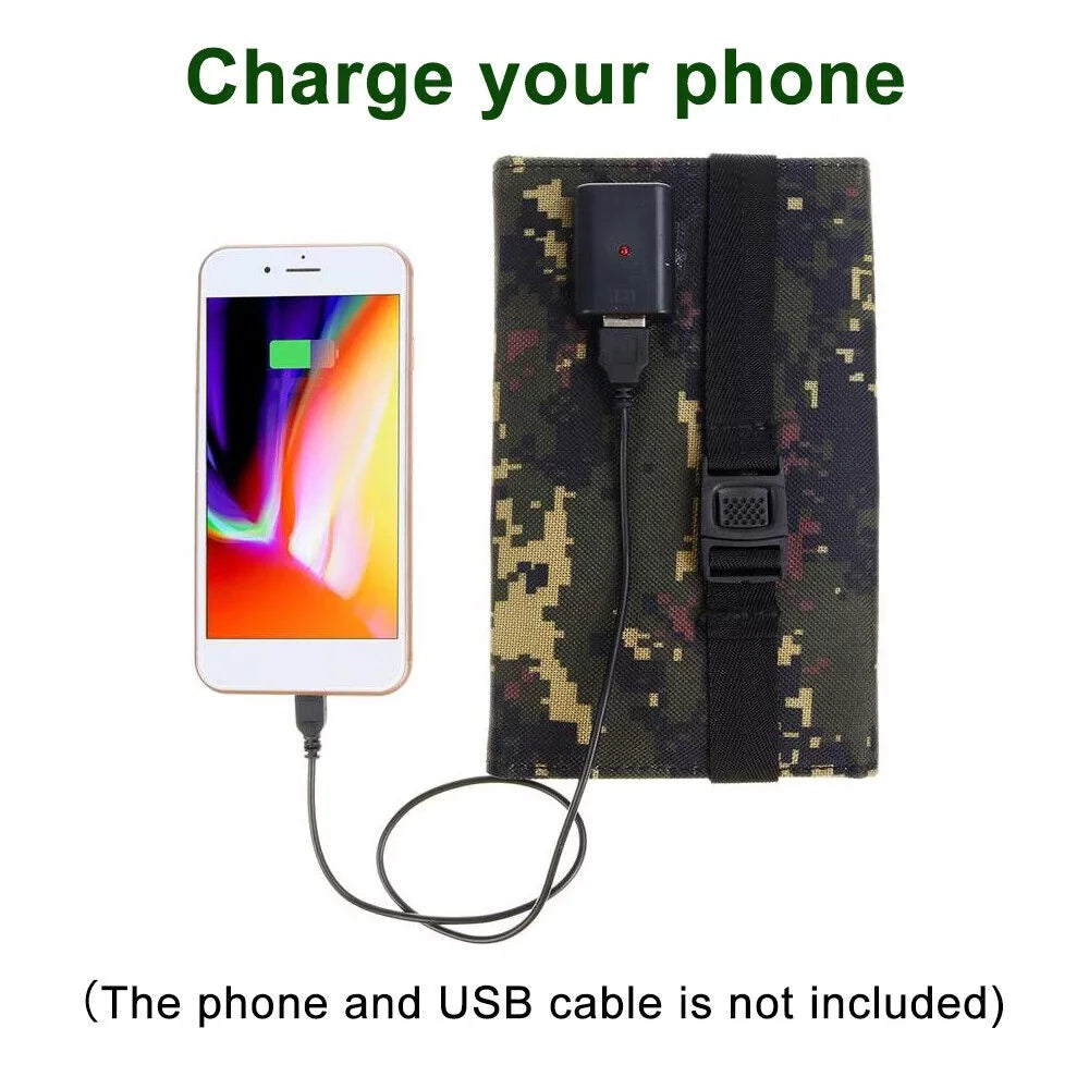 80W Power Charger Solar Panel Outdoor Phone Hiking Paddsun Camping Bank Folding