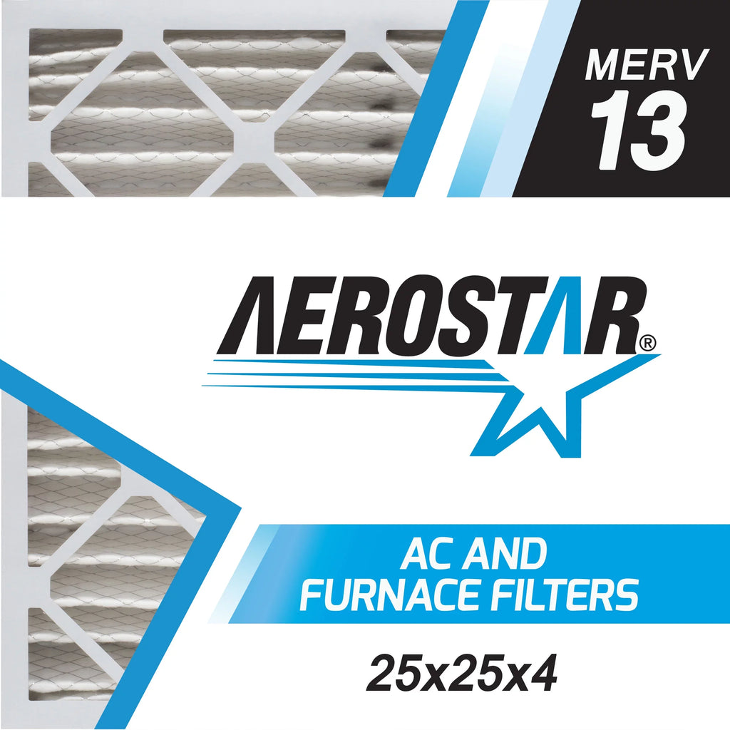 of Aerostar Made in Pleated 13, 25 Air Box the 25x25x4 6, Filter, x 25 x 4,