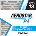 of Aerostar Made in Pleated 13, 25 Air Box the 25x25x4 6, Filter, x 25 x 4,