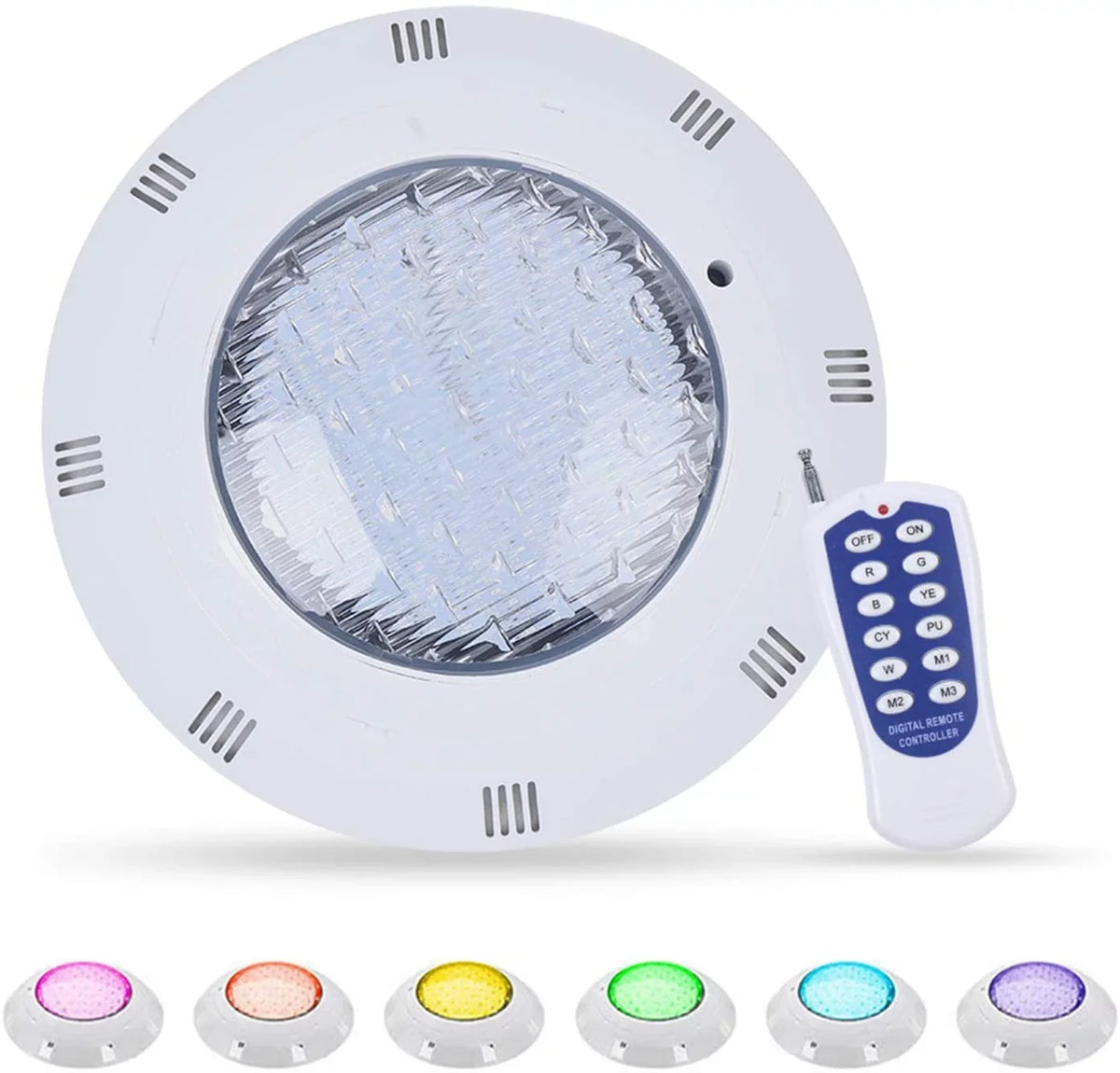 Light, Multi-Color Pool Pool Underwater Equipment Color Pool Spa Lighting (25W) with Remote Bright Controller Fetcoi Swimming Light