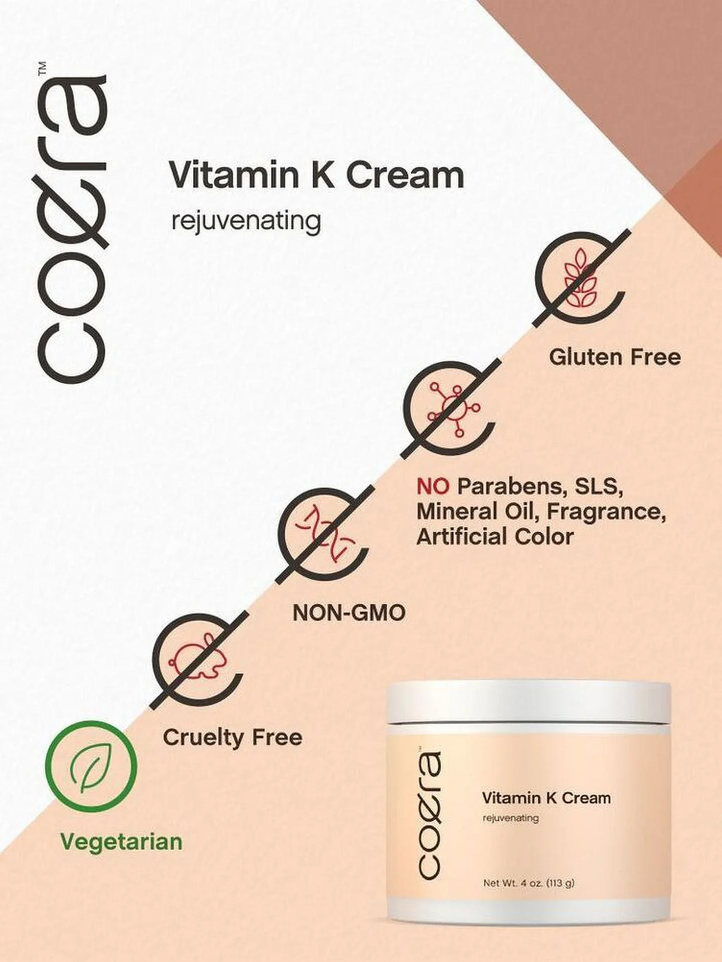 4 Cream Vitamin | for - Formula oz Bruises oz 4 | K Premium