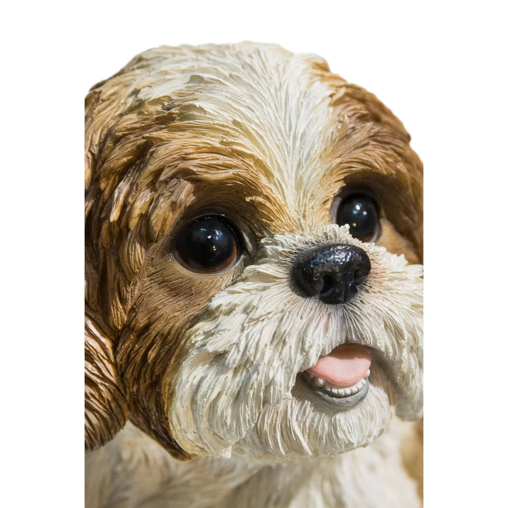 Shih 11" Tzu Puppy Outdoor Hi-Line Sitting Statue Garden Gifts