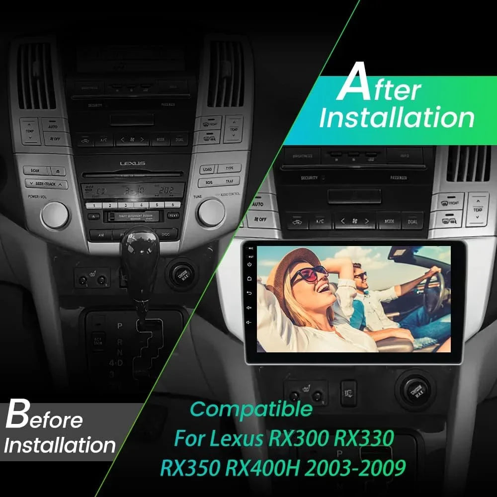 Stereo /Wired 12 2003-2009,Android Car Radio Lexus + with Support for Car //WiFi/, Android 32GB Carplay RX350 Toyota RX300 RX330 Auto 2GB Harrier Lexus RX400H