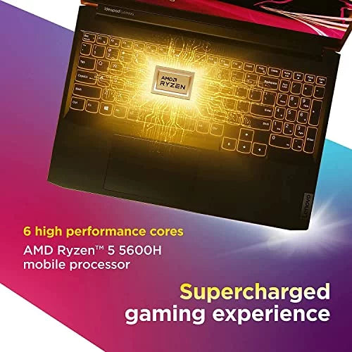 Shadow Ryzen 11, Backlit WiFi, 5-5600H, 120Hz Laptop, 3050 IdeaPad Ti Gaming , Bluetooth, 32GB Black Keyboard, Windows GDDR6, 1TB 3 Gaming 4GB 15.6" Lenovo Webcam,
