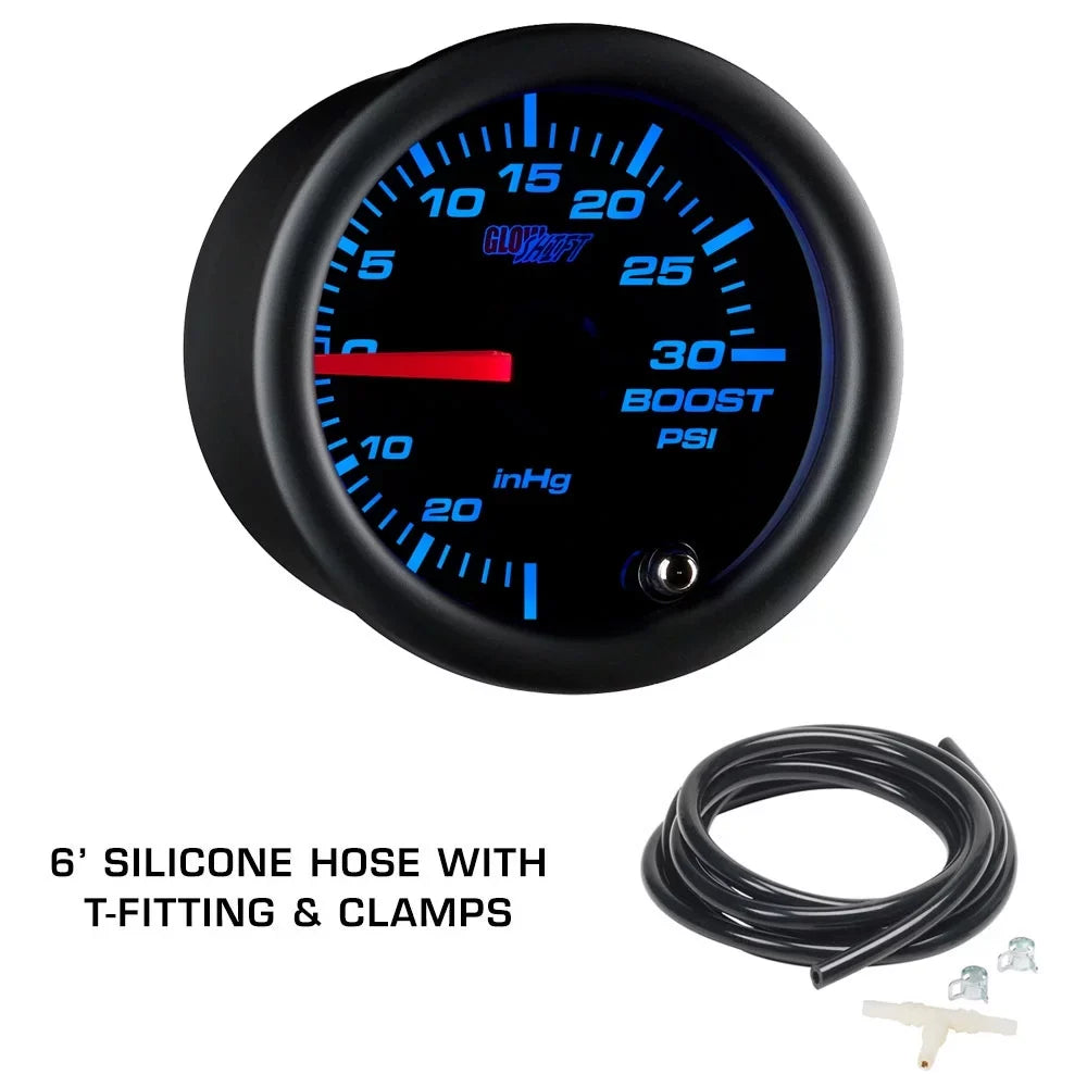 Gauge Set Subaru GlowShift Package Triple 2002-2007 Dashboard Replacement Gauge Clock Color 7 with Tinted GS1 Impreza