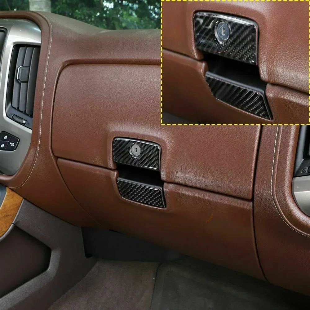 Accessories Chevrolet Box Carbon Fiber Silverado Co-pilot Teledu Handle for Storage
