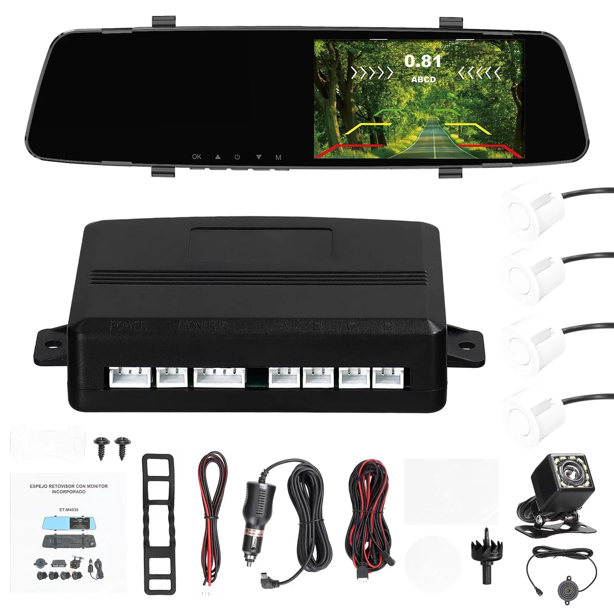 Rear Reverse Camera 4.3 Rear Screen Camera,Camera Dash Inch Dash Inch Dash Screen Reverse Camera Reco Radars Dual Radars Dual 1080P Dash Support Inch 4.3 Rear Radars Cam Dazzduo Rear 4