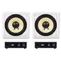 Acoustic Speaker with and Audio Mount 2 -S10 Flush Subwoofers Pack 10" Amps