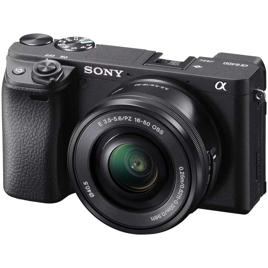 2 Sony Lens SanDisk Camera Mirrorless ZeeTech Card Digital Bundle 55-210mm 128GB E Pack Backpack E + 16-50mm Accessory a6400 with + + + Alpha