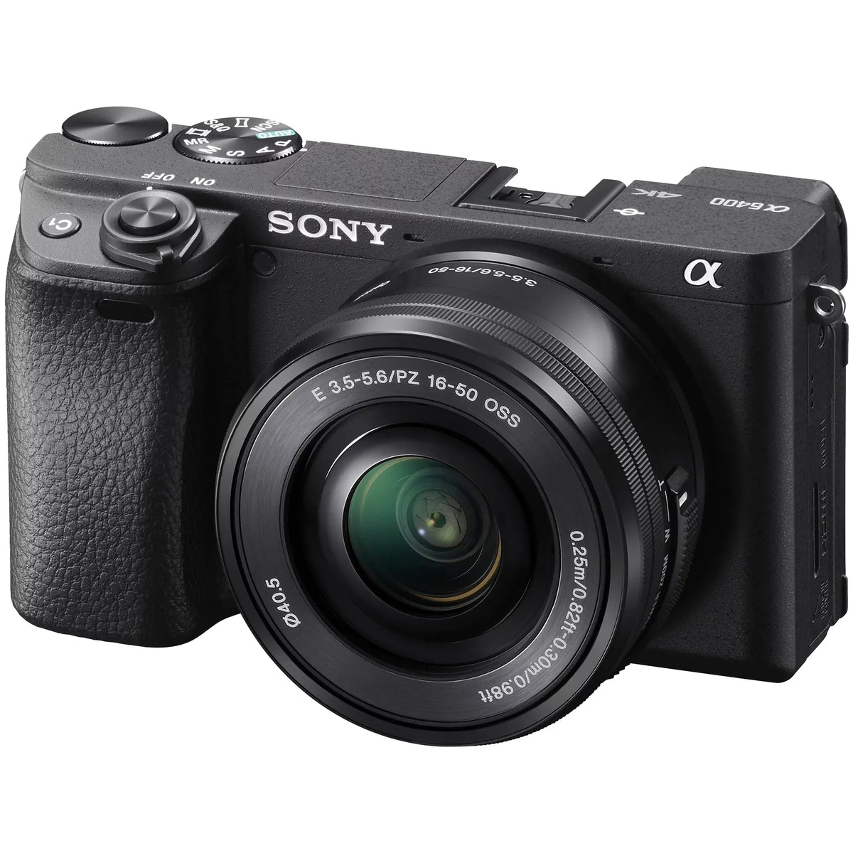 2 Sony Lens SanDisk Camera Mirrorless ZeeTech Card Digital Bundle 55-210mm 128GB E Pack Backpack E + 16-50mm Accessory a6400 with + + + Alpha