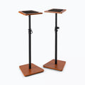 Stage Non-Slip Studio Stands Adjustable On SMS7500R Wood Monitor (2-Pack, Height Rosewood)