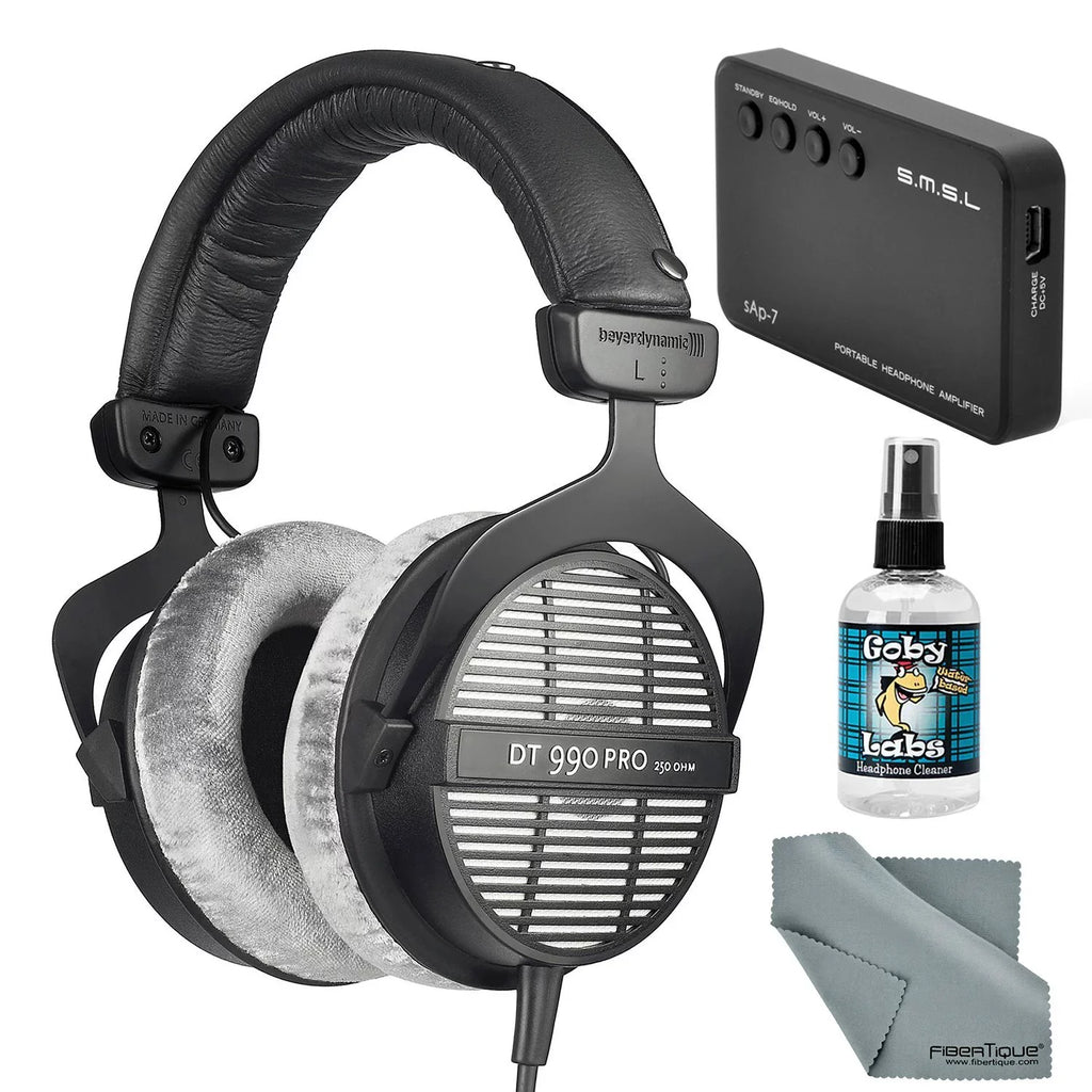 Fibertique Cloth Beyerdynamic + Headphones Ohm Bundle Cleaner 250 with + 990 Amplifier