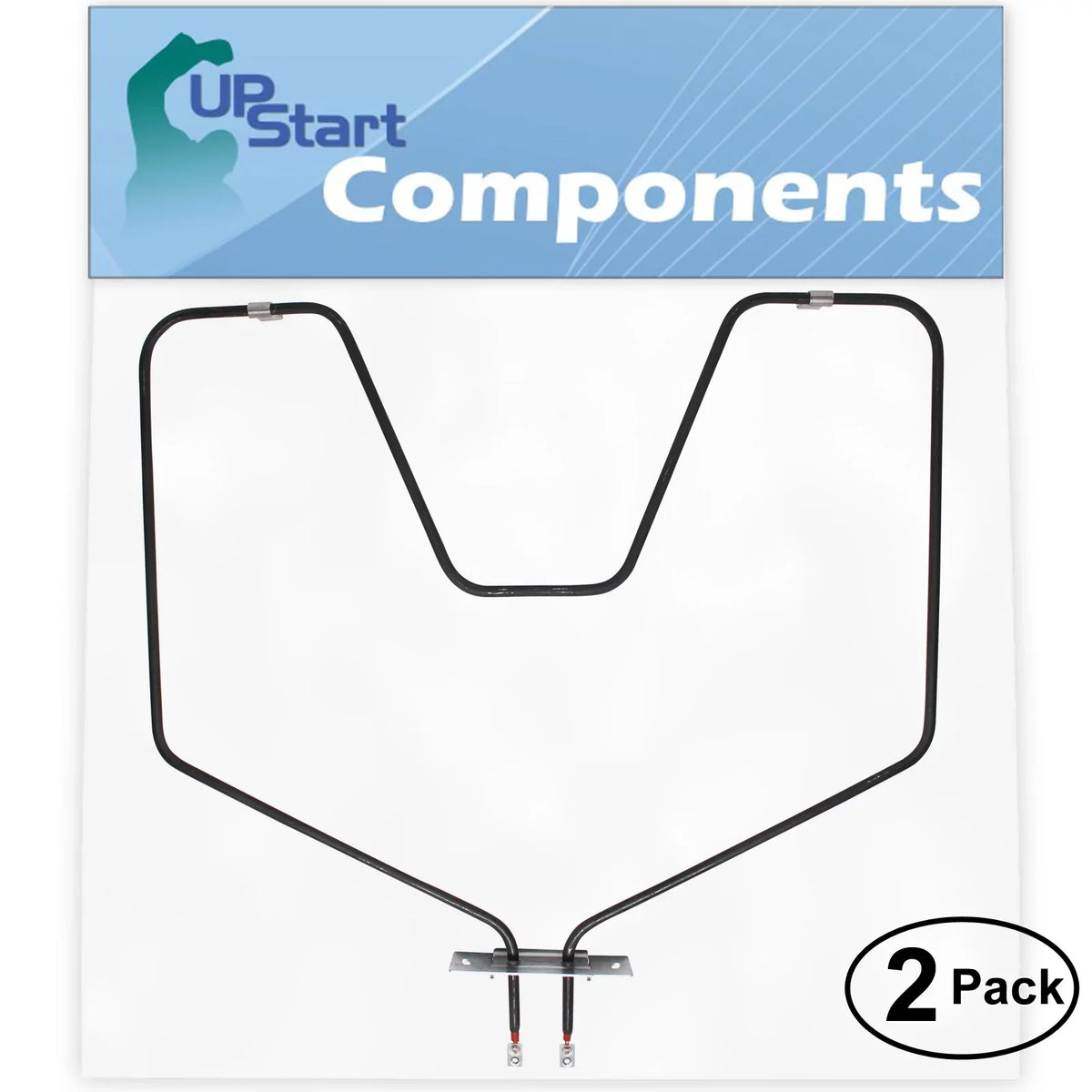 2-Pack Fits Electric Heating for JBC26*F2 Replacement - General WB44X5082 Oven Electric with Bake Element Element General