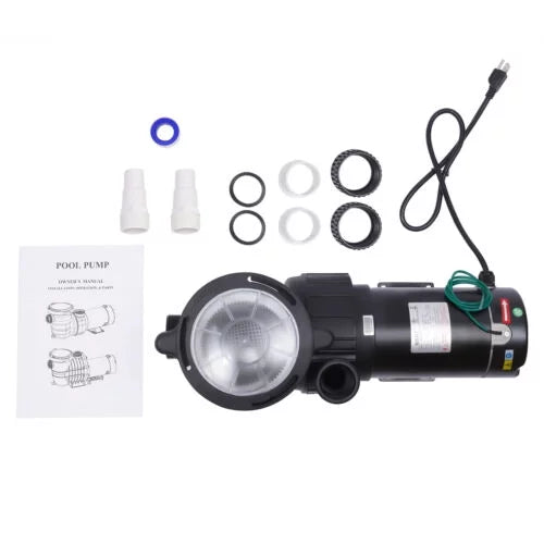 1.5HP Ground In/Above Pool Swimming Pump w/ 5547GPH Strainer Motor 41FT Filter