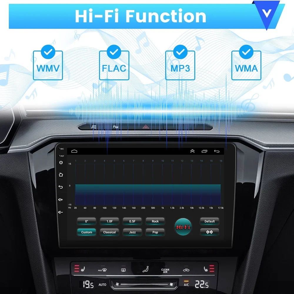 Auto Radio Android Backup for Bluetooth, Car 10'' Civic 13 Carplay Podofo Android 1080P Mirror Camera Wireless Touchscreen Honda Link 2+64G 2006-2011 Hifi Stereo