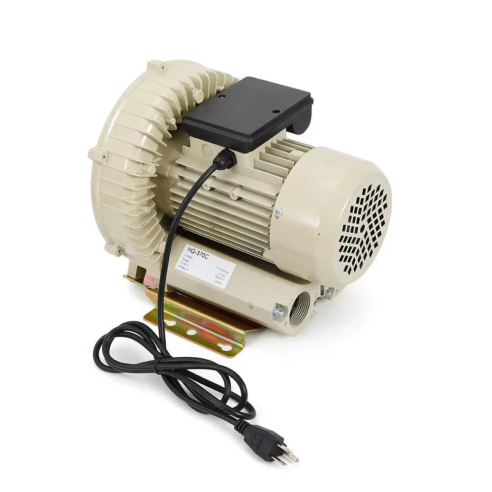 Air Blower Pressure Industrial Aquaculture High Pump Air Miumaeov Hydroponics 110V Blower 370W Pond Fish Aquarium