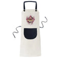Adjustable Fresco Street Art Linen Pinafore Apron Bib Cotton Kitchen Fish Pocket Graffiti