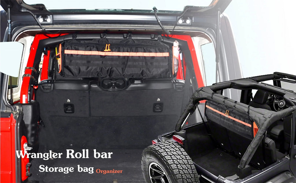 Fits Tool Truck Storage Tools Roll Holder 1987-2020 Cargo Rear Bags Kits Cage Wrangler for Organizer