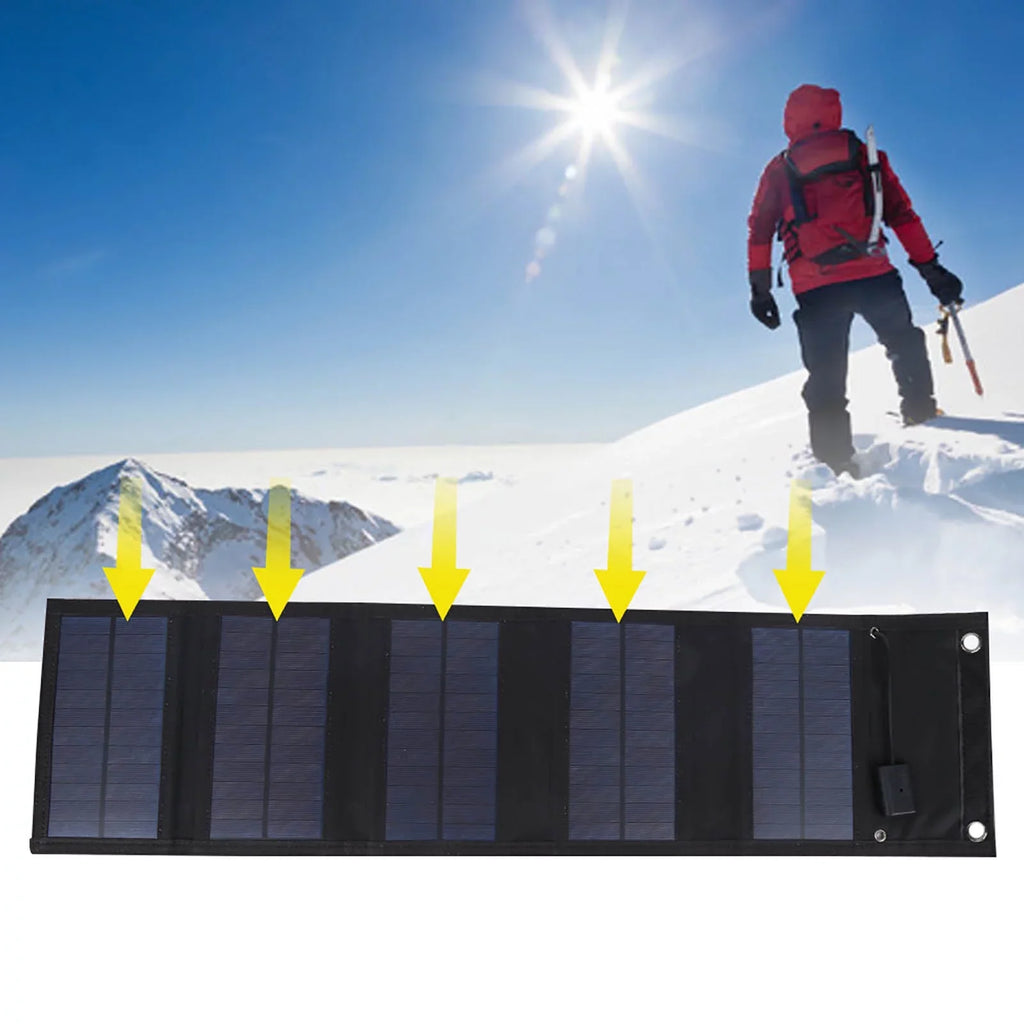 20W Mountaineering Panel Output for Moistureproof Solar Charger Power Foldable Solar