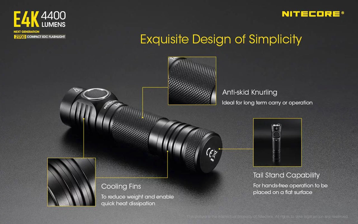 generation Flashlight Combo: Light w/Tini -380 Copper - Next E4K Lumens Keychain 4400 Lumens