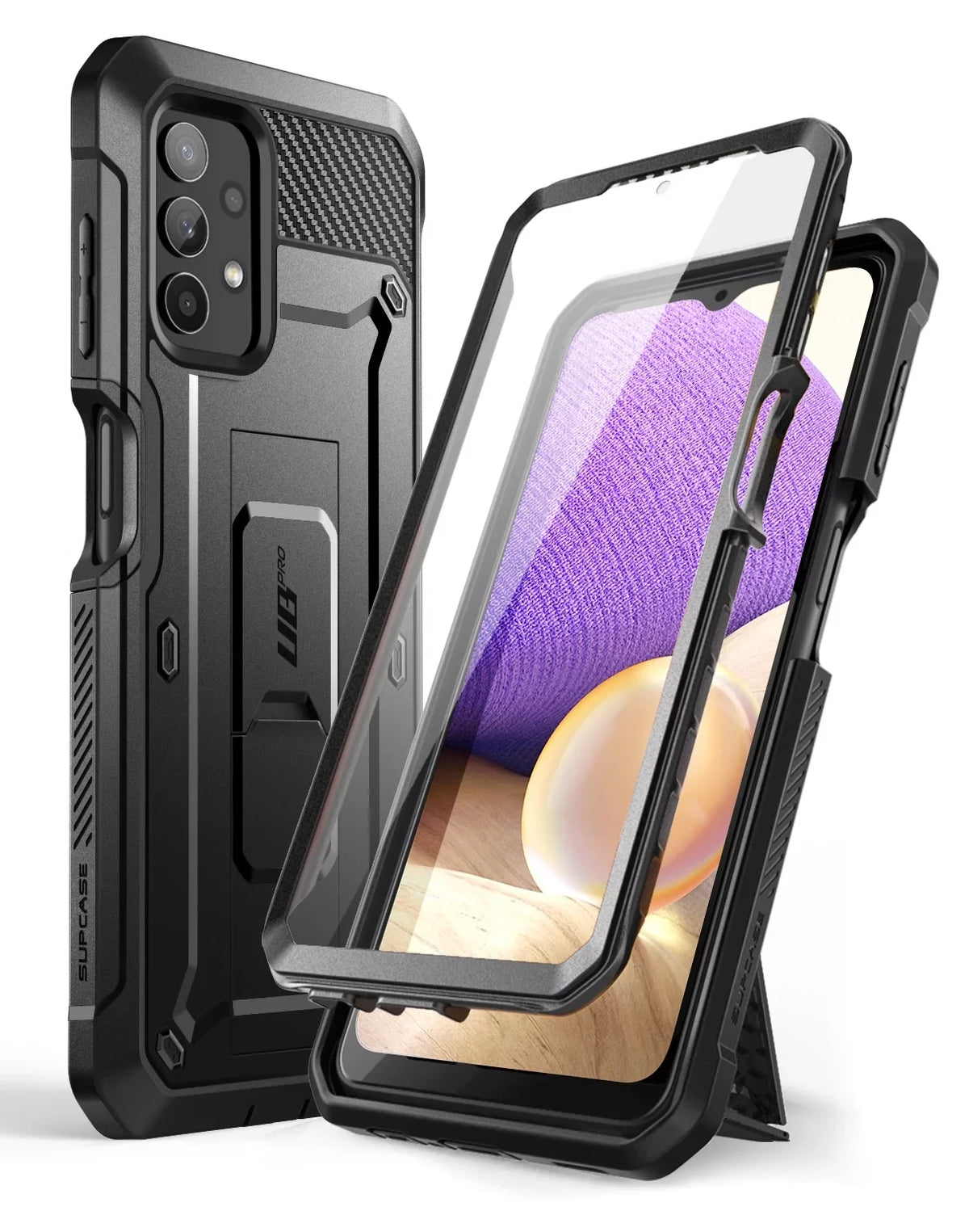 for 4G Full-Body Kickstand with (Black) Designed Rugged Series Galaxy Pro Fit 5G Protector A32 Screen Samsung Case Built-in Holster Beetle [Not Version], Case & Unicorn