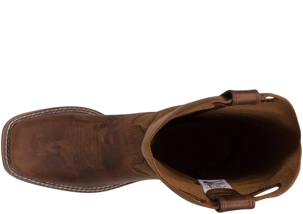 Boot Square Distressed Western Toe 5 Brown Waylon Smoky D(M) Mountain Boys'