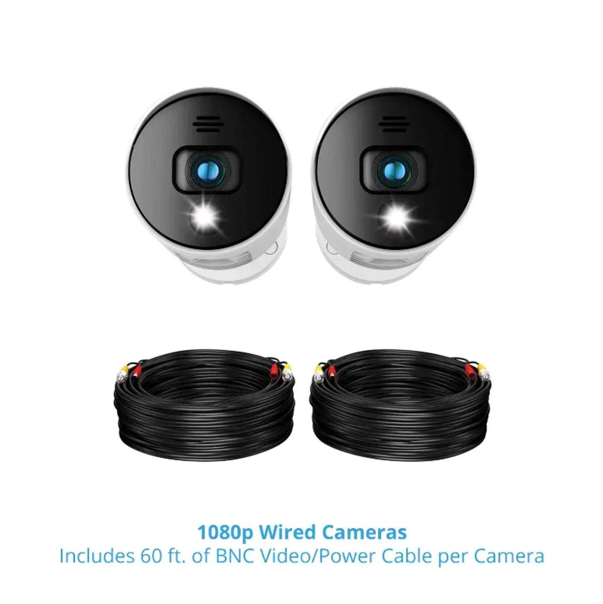 with Wired 2 Sirens Restored Premium Pack Owl (Refurbished) Add Cameras 1080p - On White Audio Alerts Spotlight - and Night