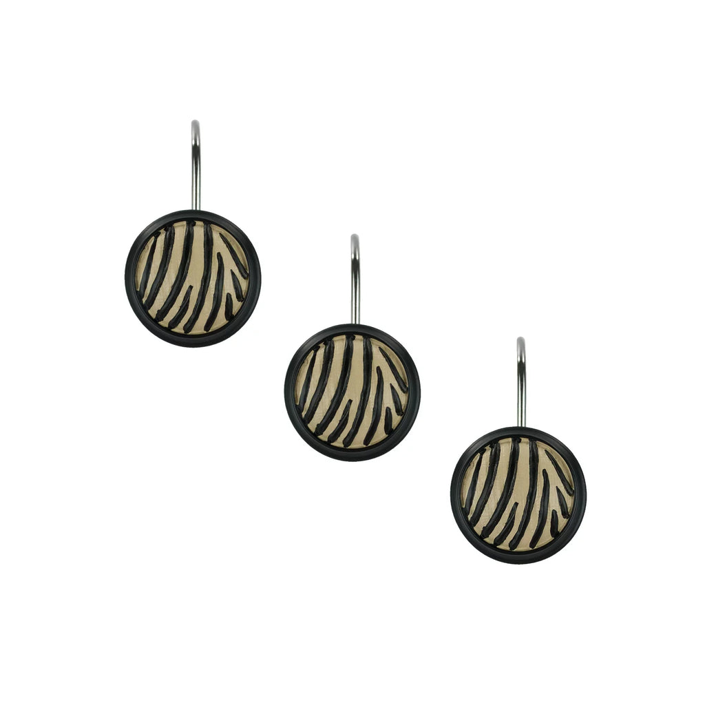 of (Set Kline 12) Hooks Zuma Curtain Shower Sherry