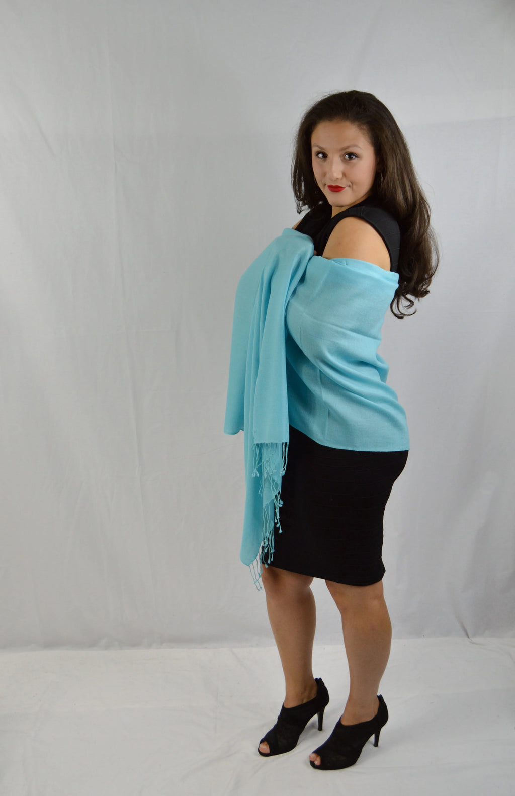 Fancy Regular (Tiffany Shawl/Evening Pashmina Shawl/Light Shawl/Scarf/Scarves Shawl/Moisture Shawl) Shawl/Pashmina Blue Shawl/Summer weight Shawl/Sheer