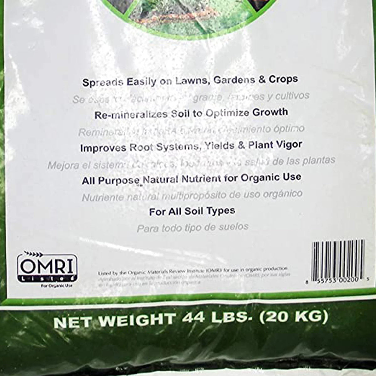44 Soil Mineral Fertilizer Organic lbs Granular Azomite Additive Trace