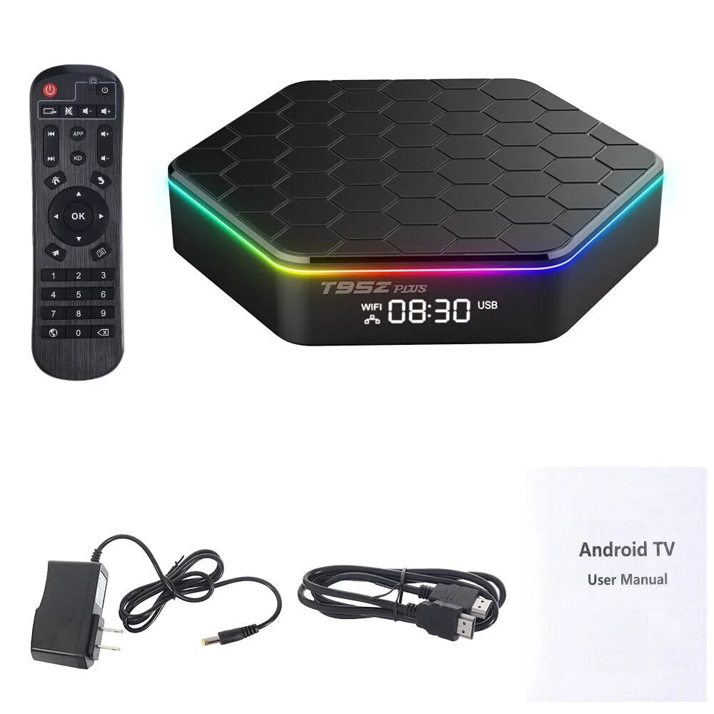 64GB Video Stream Smart Quad Box KingFurt Memory 6K 12.0 Core Android Plus Player 8K T95Z 2023