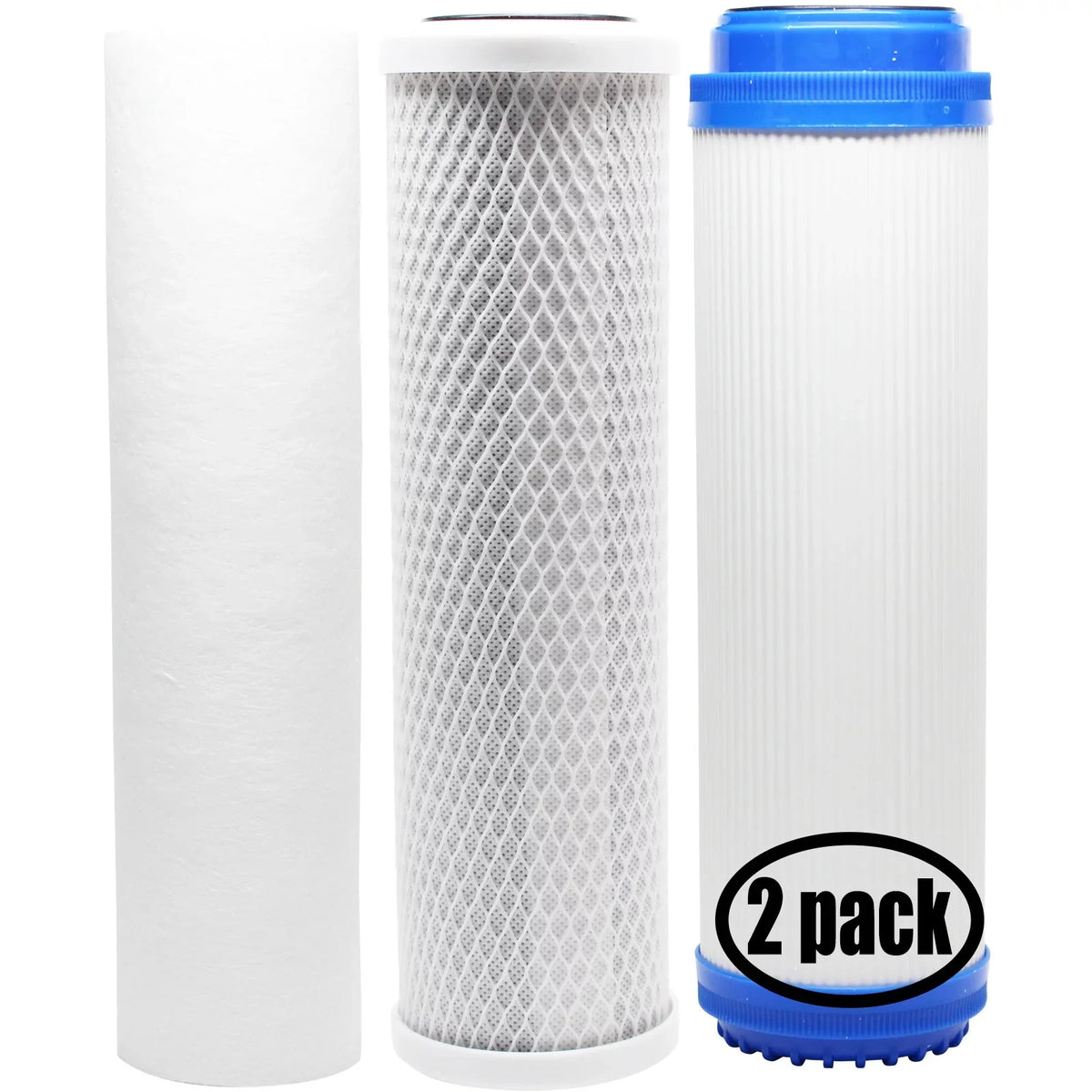 '- Replacement for Carbon Aqualux Kit Includes Filter, Filter Sediment for Denali Block Filter - Pure 2-Pack AQL3E & Filter Brand System