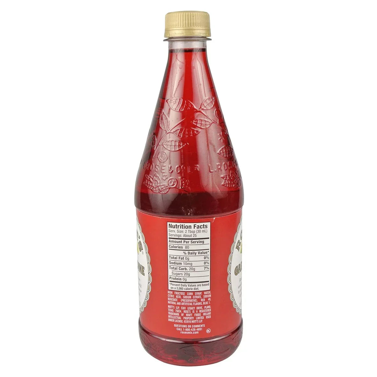As: Oz Sold Grenadine 25 Case Rose's Original