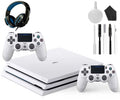 Like (Refurbished: White, Sony Cleaning 1TB 4 With Console Headset Pro Pre-Owned PlayStation Glacier Gaming 2 New) Controller Kit