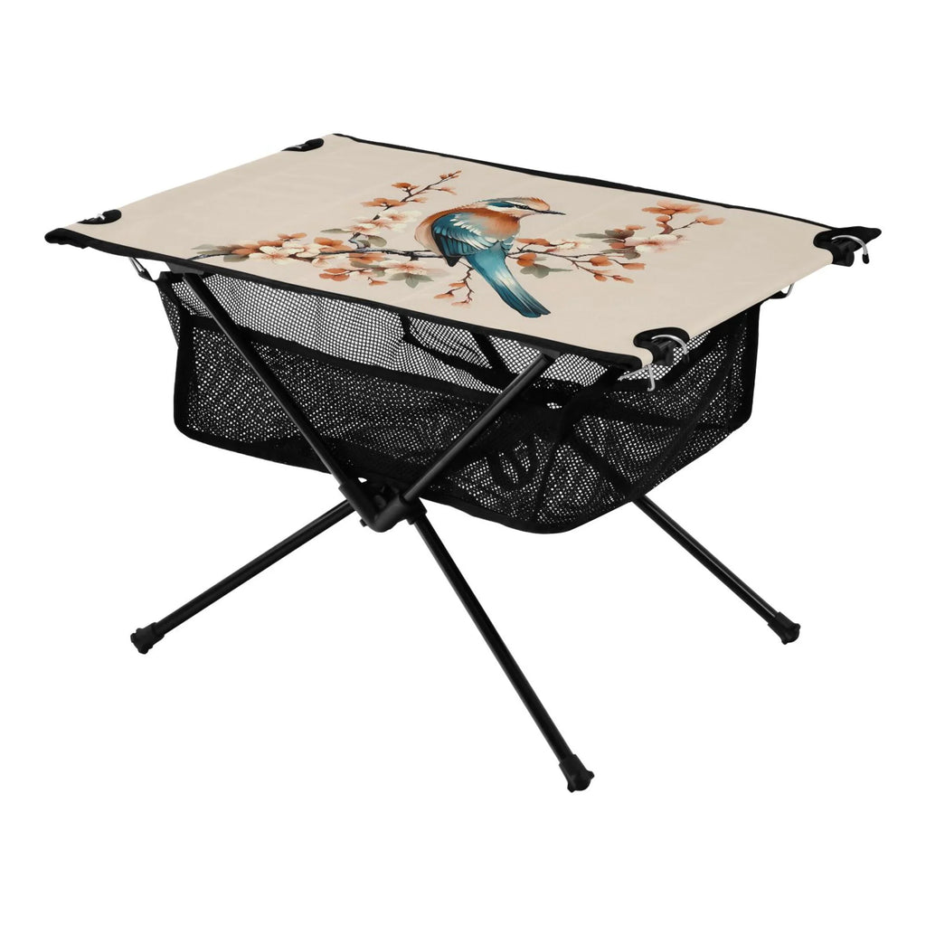Folding Branches for Picnic Bag Compact Table with Table Fishing Outdoor Camping on Beach Storage Table Travel Birds Flower Portable