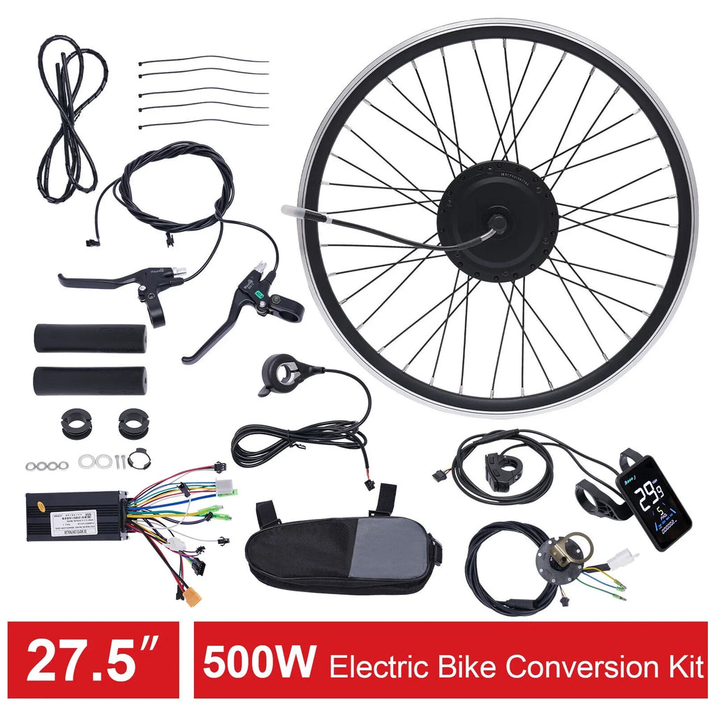 500W Wheel 36V 27.5" Hub Conversion Front Electric Bicycle Motor E-Bike Kit Motor