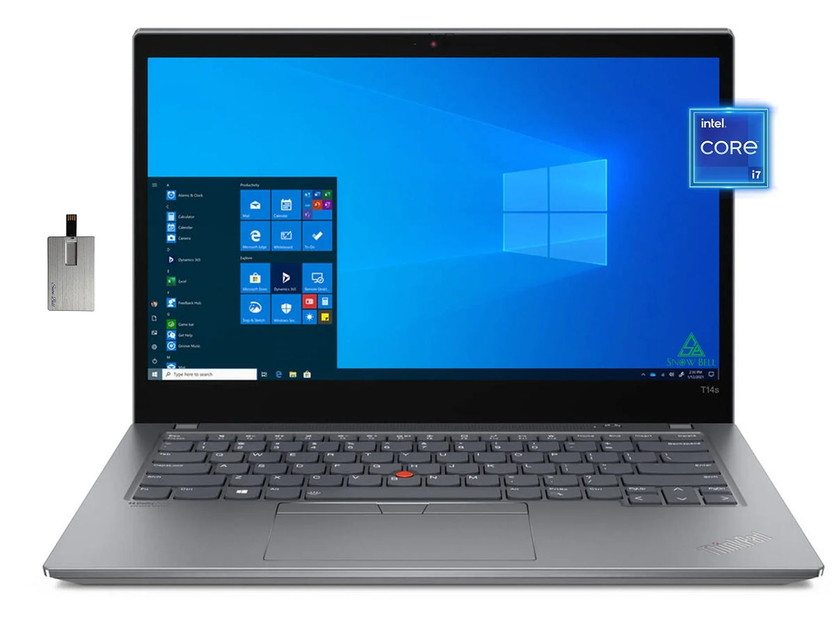 10 i7-1165G7, Gray, Hotface WiFi Touchscreen Win Gen , ThinkPad Keyboard, T14s , 11th Card Backlit 14" 512GB 32GB PCIe Lenovo Laptop, 2 Gen 6, , Storm Intel 16GB Pro,