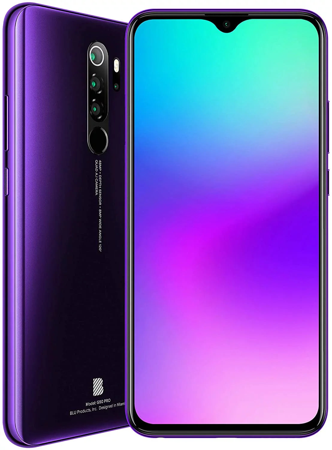 Android Haze 128GB Pro G90 Purple G0370WW Unlocked - Smartphone