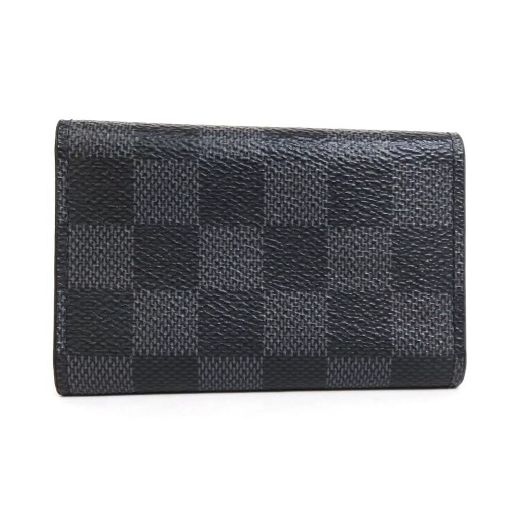 Damier Multicle M62662 6 Black Pre-Owned Case Graphite Key Canvas Louis (Good) Vuitton Men's