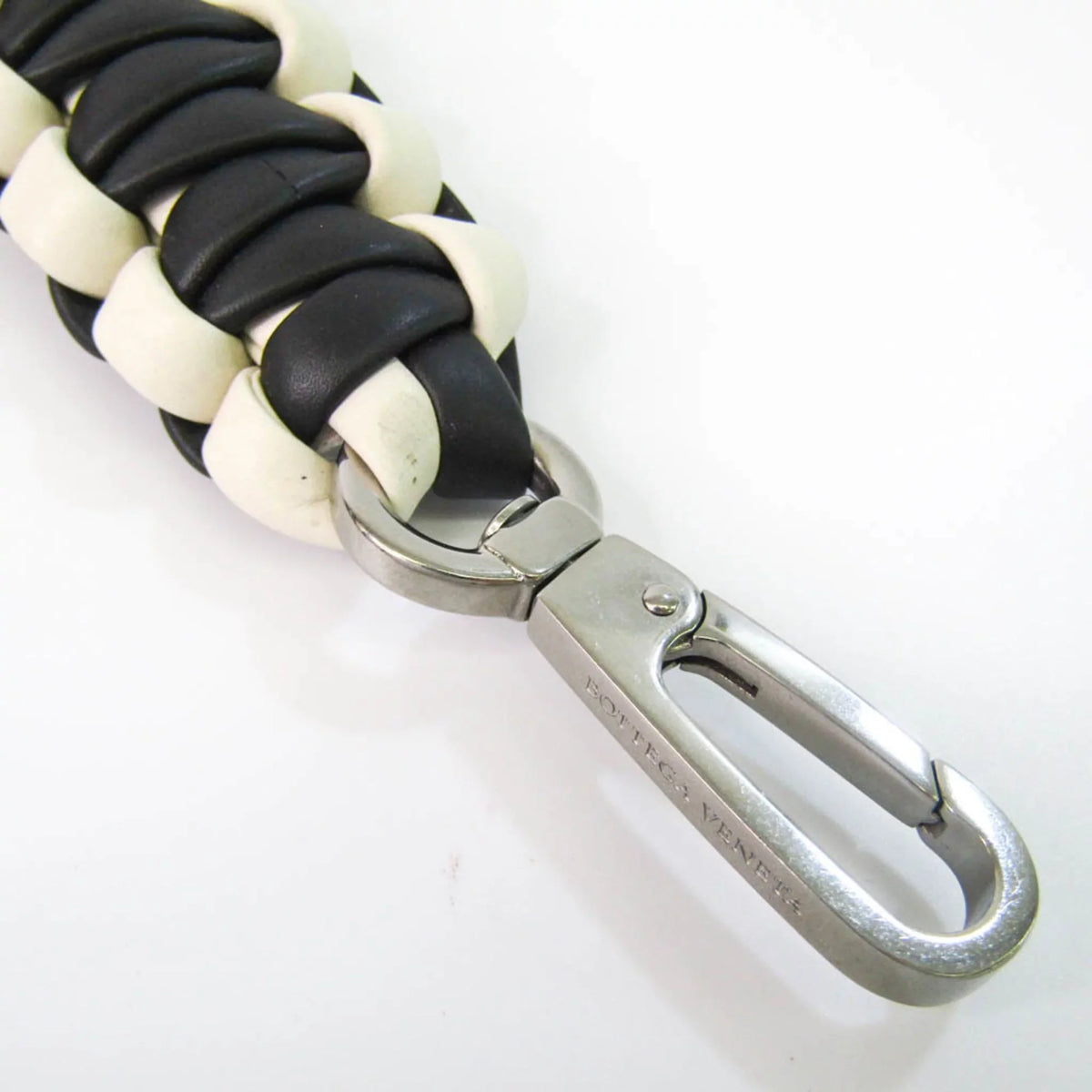 Bottega Black,White Veneta (Good) Pre-Owned Men,Women Handle
