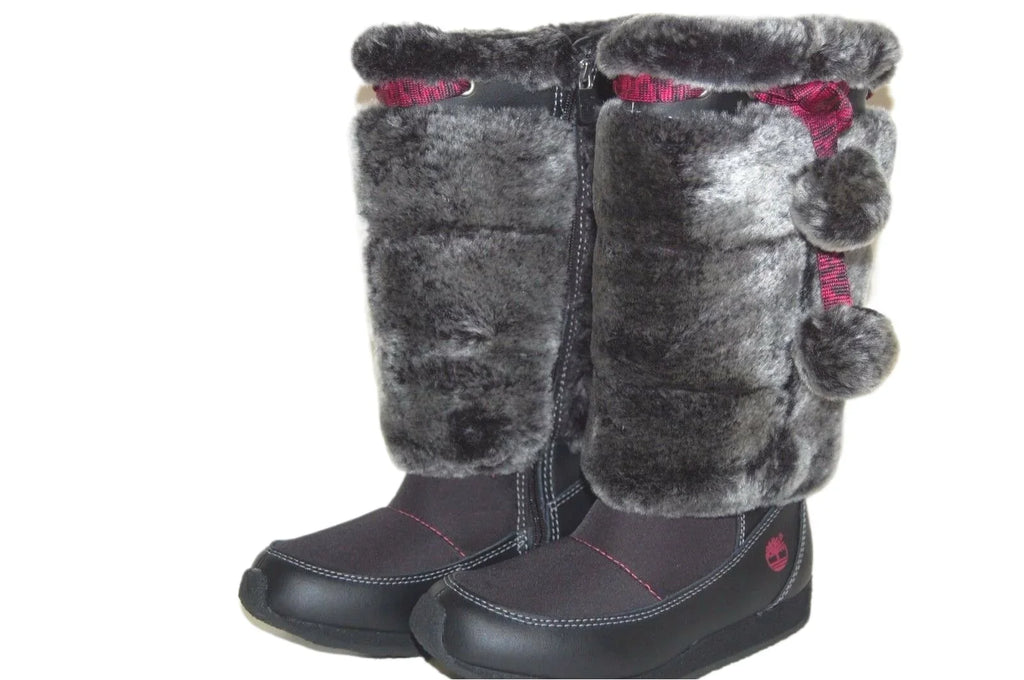 Medium size Black Preschool Fur Tall Youth Boot Timberland 59794 2.5 Winterberry