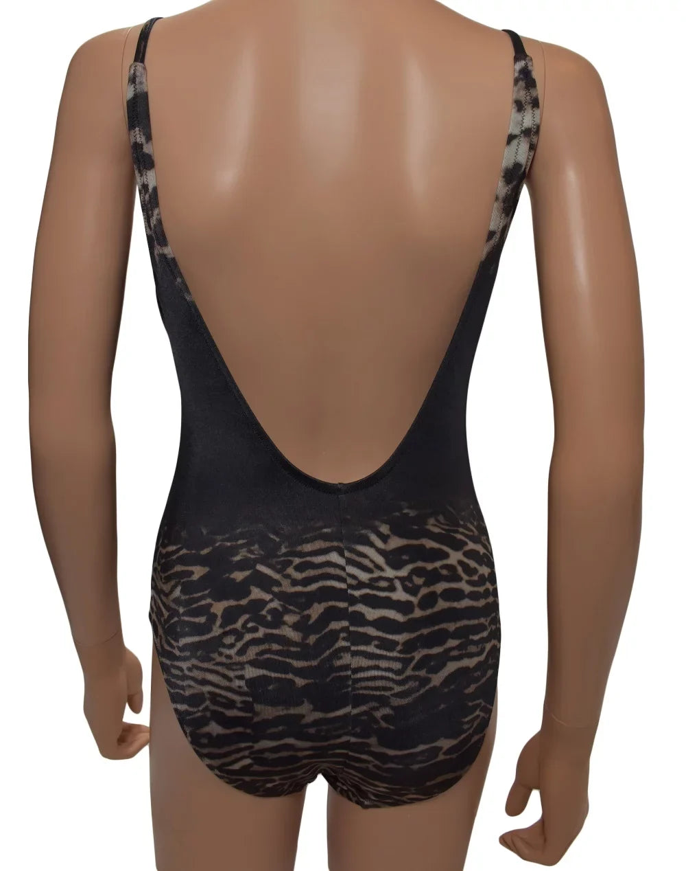 La Leopard Perla Swimsuit Piece One 6 Underwire Brown Padded