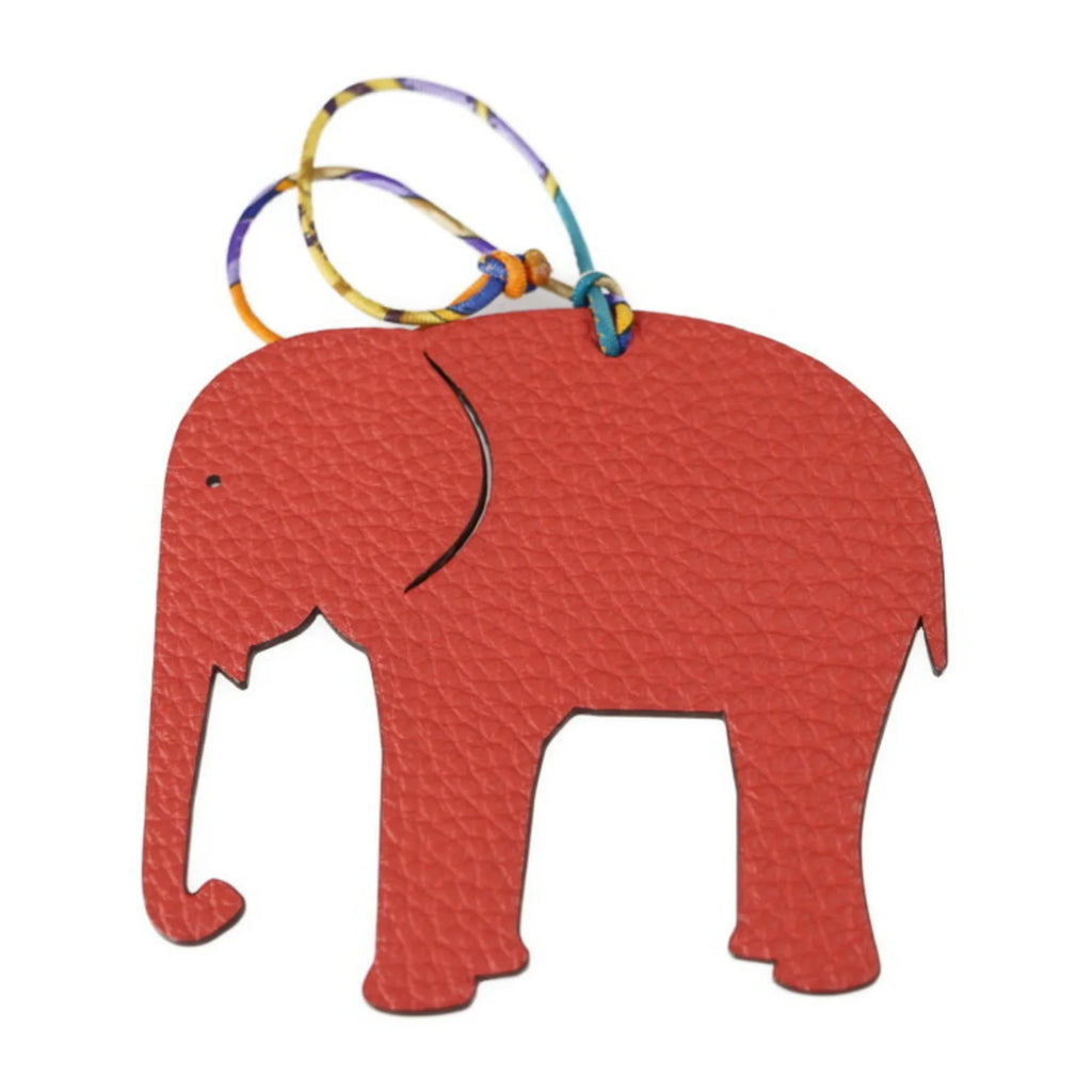 Petite Charm H Vaux Taurillon Bag (Good) Clemence Purple Epsom Orange Hermes Pre-Owned Elephant