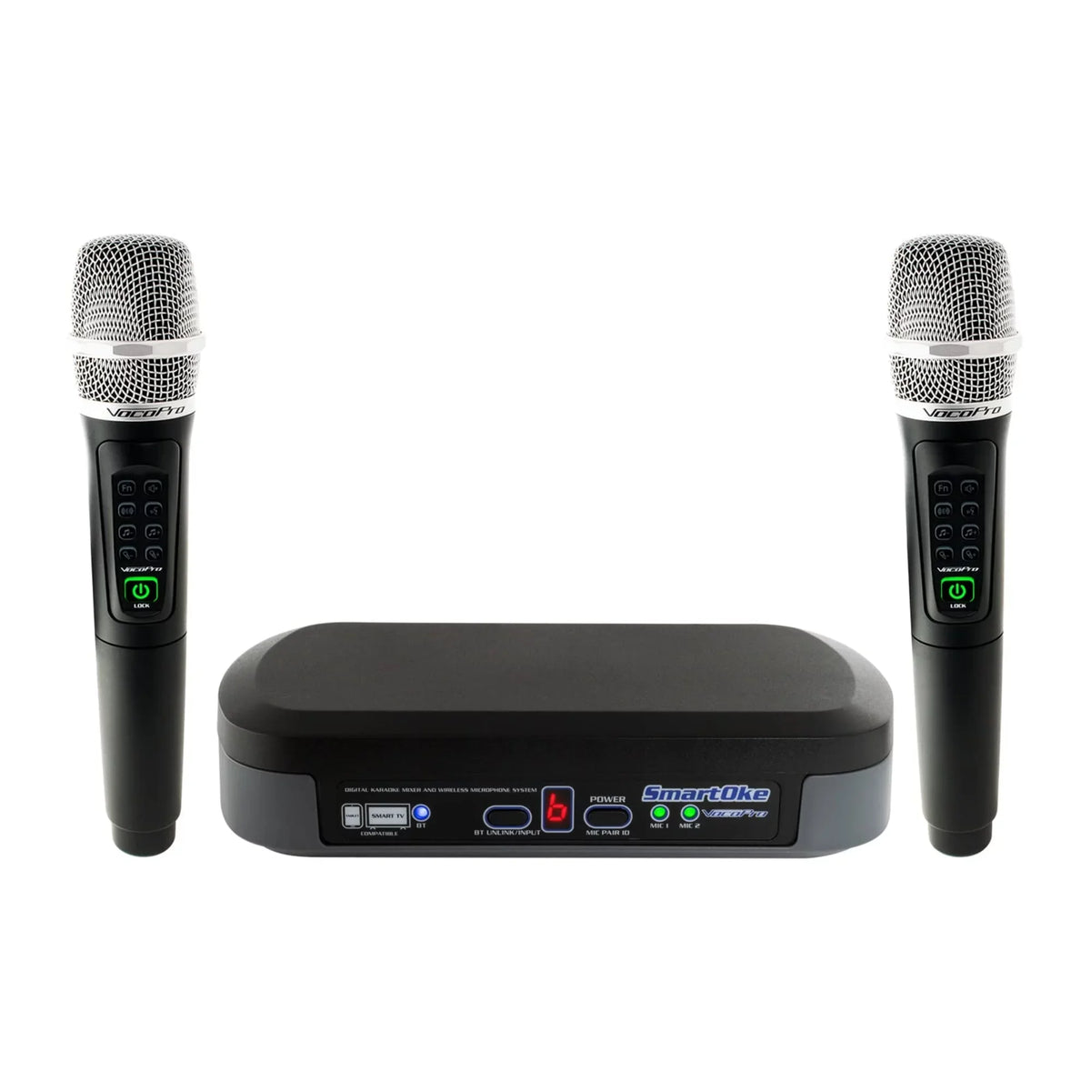 SmartTVs Wireless Microphones Karaoke for and with Two Mixer Tablets