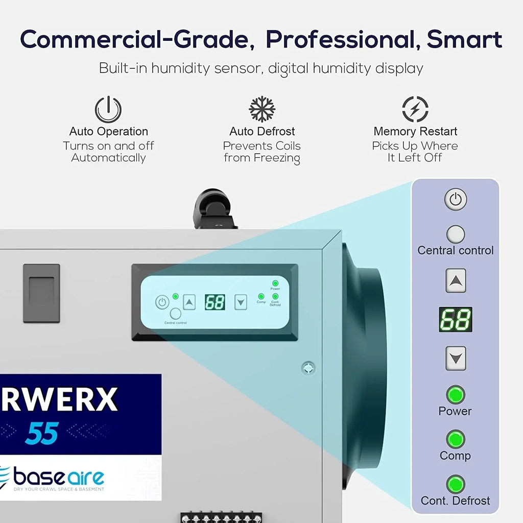 Basements, Pint Air for Memory Hose Crawl Starting with BaseAire Commercial Drain Refine Auto Spaces, Defrost, Dehumidifier 113 Treatment